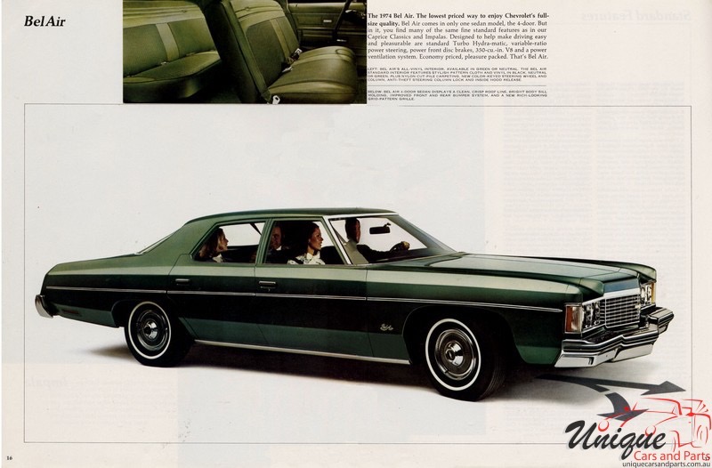 1974 Chevrolet Full-Size Brochure Page 12